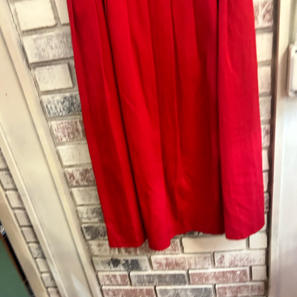 Vintage Burberrys Ladies 10 Red Skirt - Needs Repair